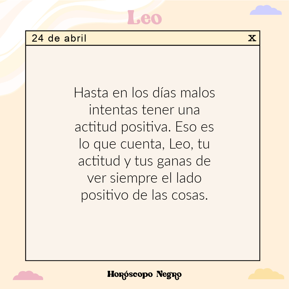 ✨♌✨ #leo #horoscoponegro