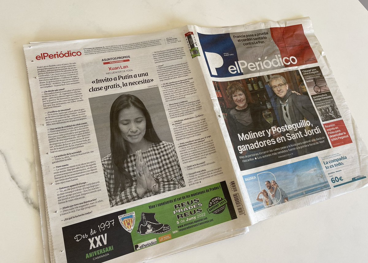 Contra portada <a href="/elperiodico/">El Periódico</a> "Invito a Putin a una clase gratis, la necesita" elperiodico.com/es/la-contra/2…