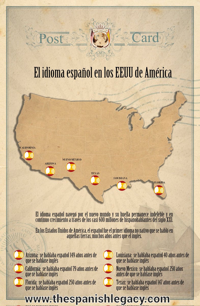 Nos unimos a la celebración del Día del Español  en la ONU... nuestro español  navegó por el Nuevo Mundo y su huella permanece indeleble y en continuo crecimiento con casi 600 millones de hispanohablantes... Patrimonio de la humanidad y unión de los pueblos por más de 500 años