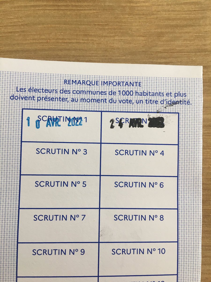 A voté ! #presidentielles2022 #JeVote