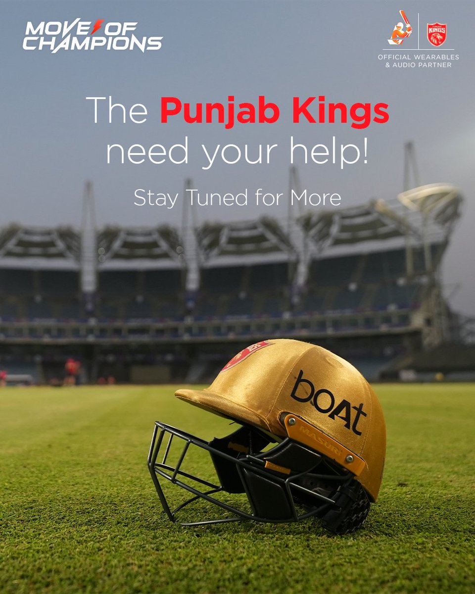 RockWithboAt's tweet photo. The stadium is half-empty and so are our BoAtheads when it comes to moves. Help them out and win the all new boAt Wave Pro Smart Watch.

@PunjabKingsIPL

#MoveOfChampions #IPL2022 #ContestAlert #Livestream https://t.co/8wPGJVE0Xd