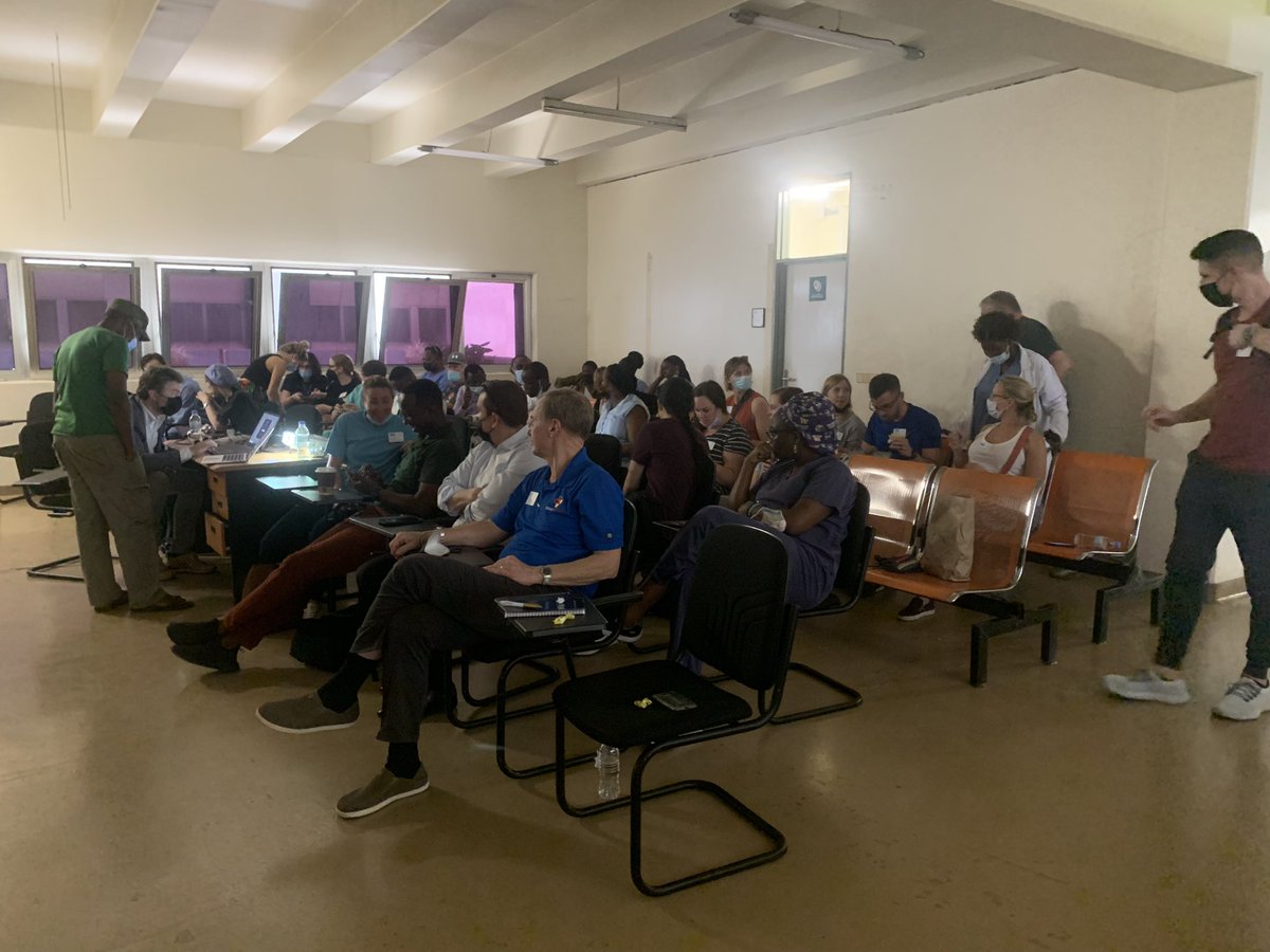 TeamHeartRwanda's tweet image. @kfaisalhospital happening now. Patient selection 42 patients. #Teachingconference  now standing room only and streamed to local team observing Covid measures.  17 volunteers  paired with #Rwandan colleagues.