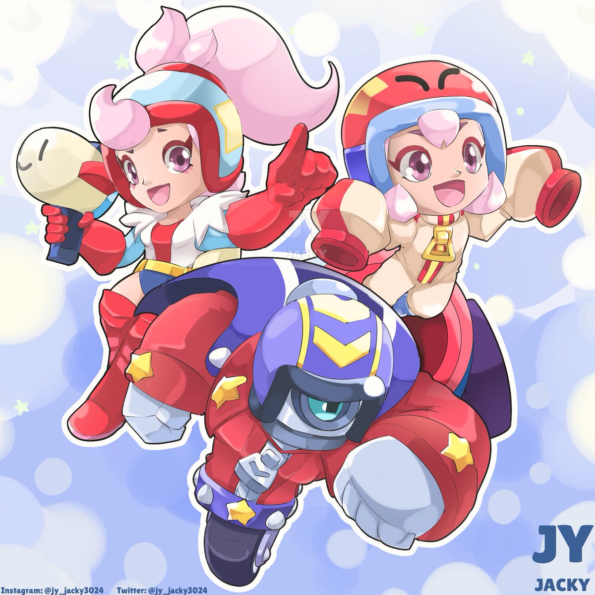 Welcome to Brawl Stars!!! Janet and Bonnie!!   And Stu have finally a family trio!!!  

<a href="/BrawlStars/">Brawl Stars</a> #BrawlStars #brawlart #StuntShow #brawlstarsart