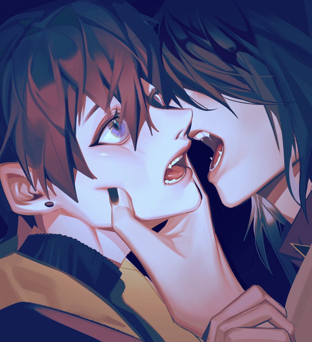 trF23PGBczGPVKq's tweet photo. #voxto #Akurylic #ArtoftheRogue
Bite a puppy 
我也不懂我画的一直都很强制爱，明明他俩的互动又甜又蠢，下一张甜一点好了 ( ੭ ˙ᗜ˙ )੭ https://t.co/S5yRLOr892