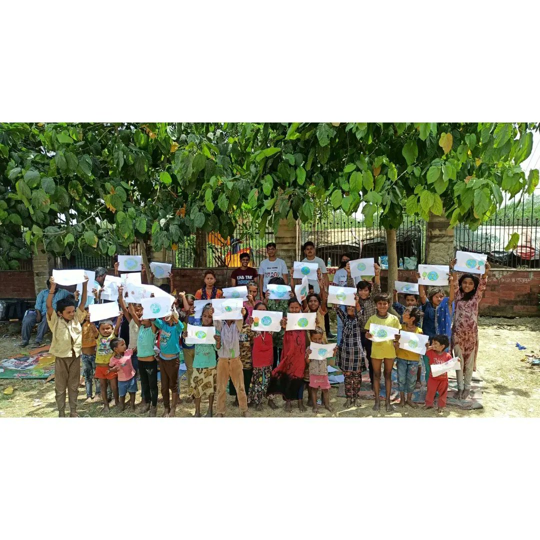 YuvaYoddha's tweet photo. Today, our team started our journey in our #600 futures campaign. We pledge to educate these children and erase illiteracy as a barrier in their successful futures. We told them about the importance of planting trees, an extended celebration to Earth day on 22nd April,2021. https://t.co/fL41DF2nB5