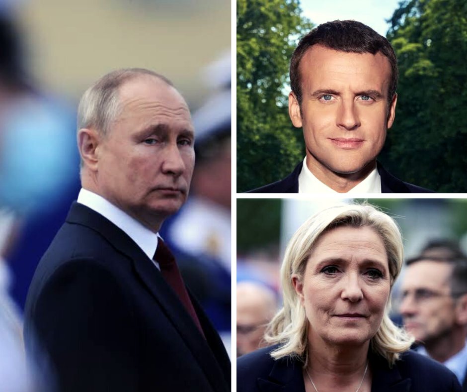 Let's all pray Macron beats Putin ally, Le Pen.

#FrenchElection #IStandWithUkraine #Democracy #Fresh