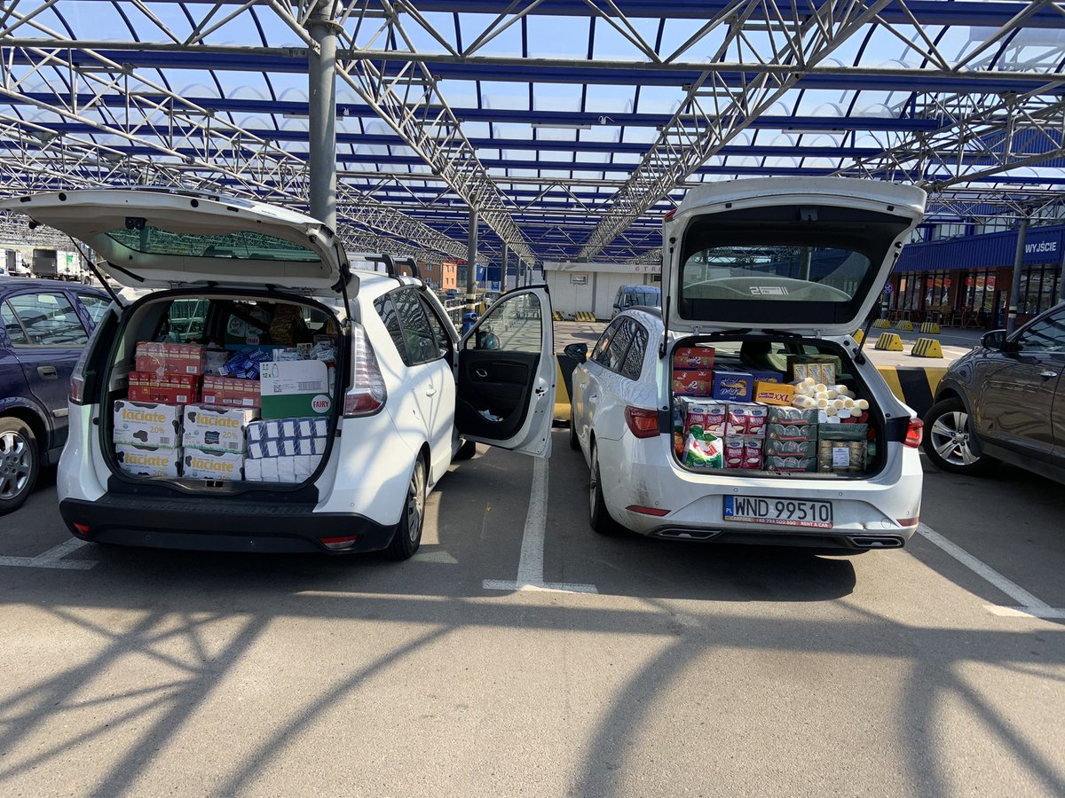 DMuggleton's tweet image. There are no lorries or vans bringing aid to Gdańsk. People are moved here and it’s the humanity of the people here that helps them. Just because they’ve gone doesn’t mean they don’t need help. I’ve done my best but it won’t last long.