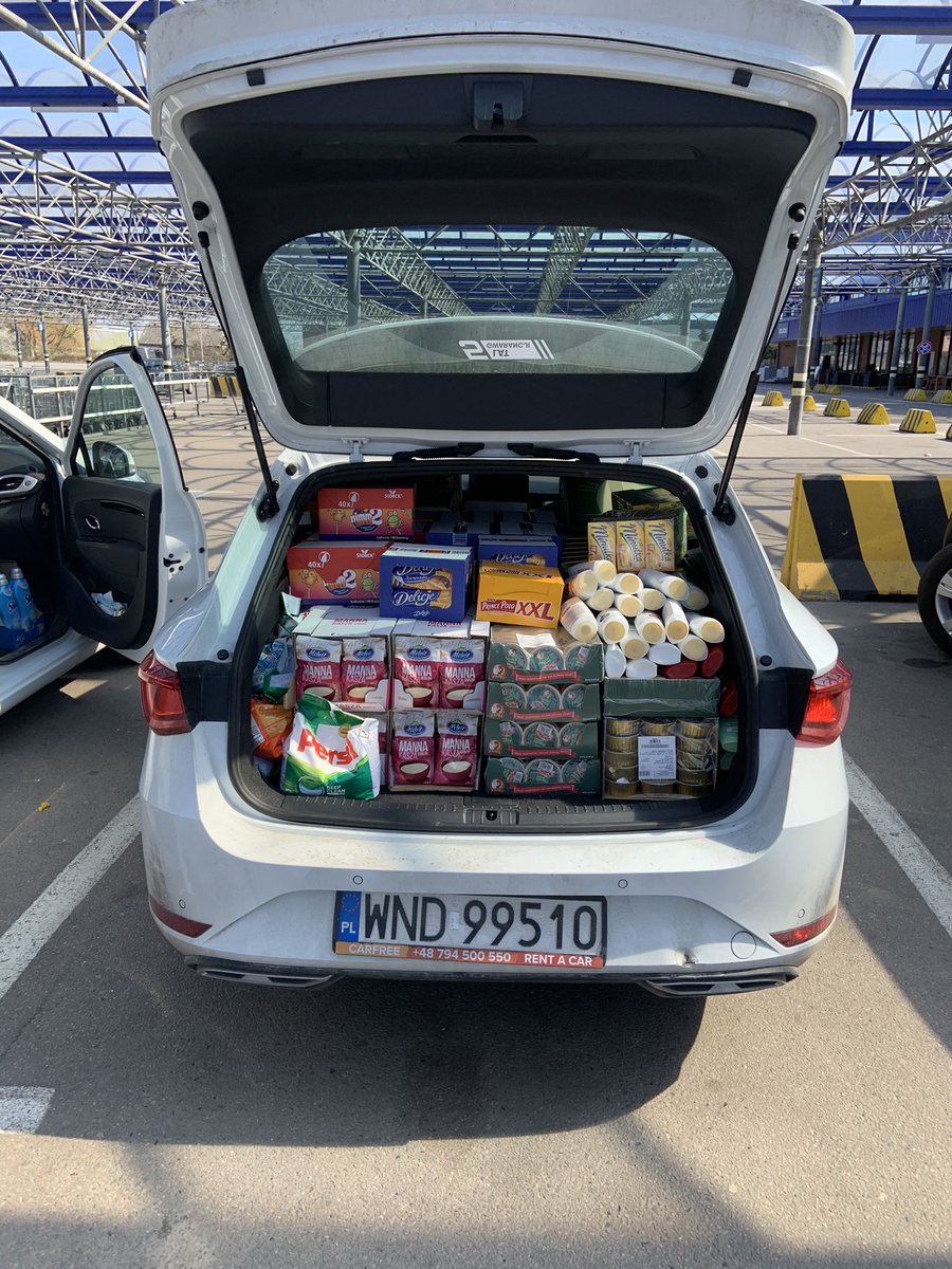 DMuggleton's tweet image. There are no lorries or vans bringing aid to Gdańsk. People are moved here and it’s the humanity of the people here that helps them. Just because they’ve gone doesn’t mean they don’t need help. I’ve done my best but it won’t last long.