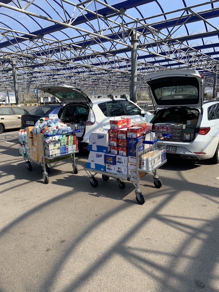 DMuggleton's tweet image. There are no lorries or vans bringing aid to Gdańsk. People are moved here and it’s the humanity of the people here that helps them. Just because they’ve gone doesn’t mean they don’t need help. I’ve done my best but it won’t last long.