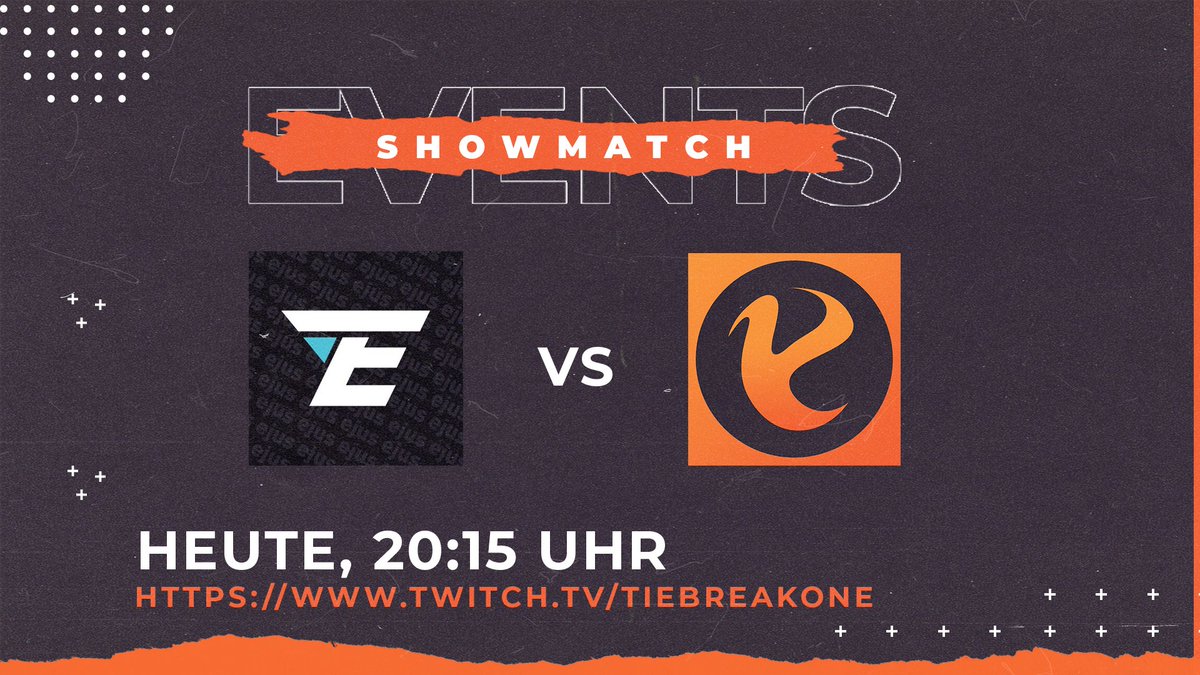 IN EINER STUNDE spielt unser Academy Team <a href="/YS_Kombi/">YS Kombi</a> gegen @ejusGaming in einem Showmatch!

Feinste 4.4k+ #Overwatch Games live auf:
twitch.tv/tiebreakone