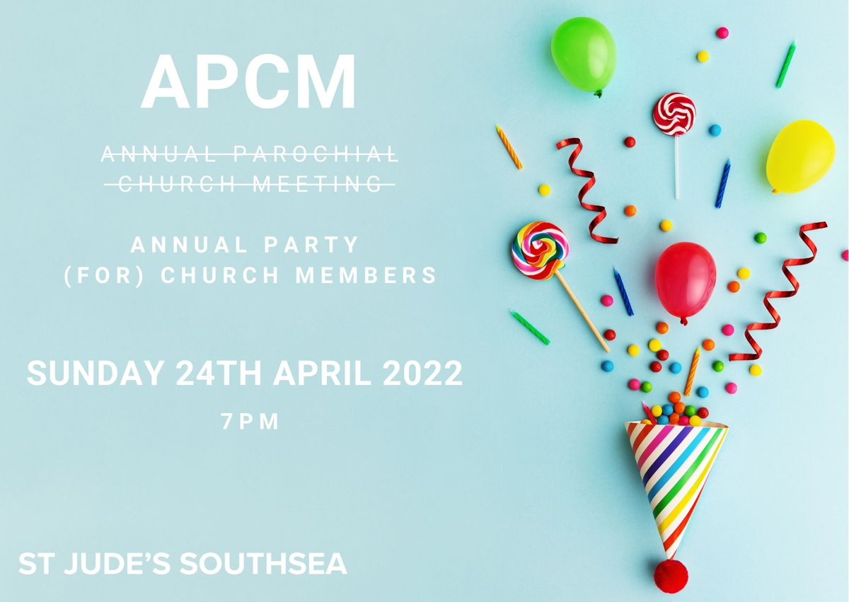No one has ever confused a party with a meeting right? Our Annual Party for Church Members is this evening, 7pm at church! There will be wine and cheese)party games and importantly worship, thanksgiving and prayer for all that God has been doing. Also on Facebook/Youtube