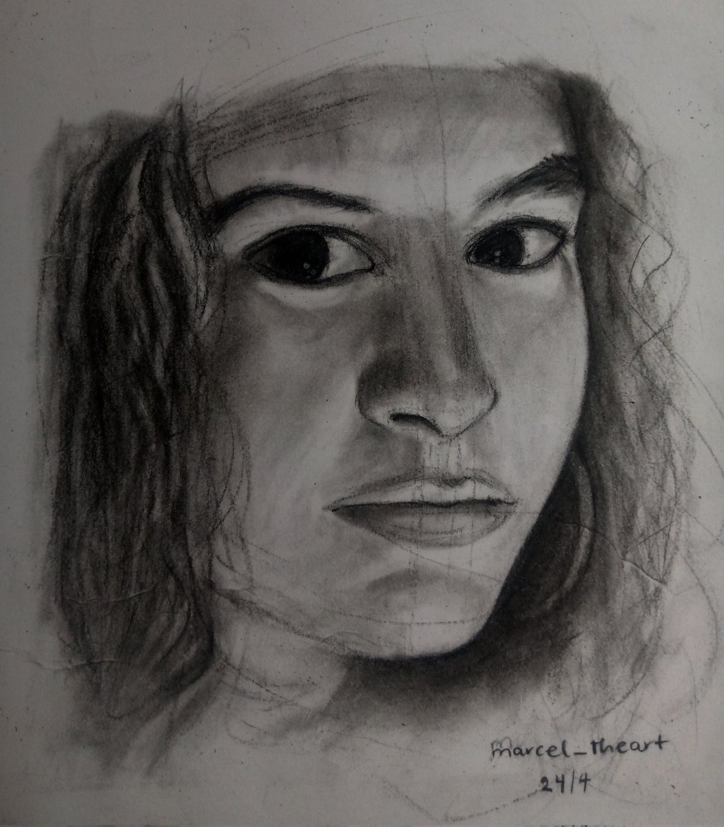 marcel_adesewo's tweet photo. hey guys! 
thank you all for all your support so far. It means a lot.💛
I did a rough sketch with compressed charcoal. have a lovely evening. #NFTCommunity  #sketchart https://t.co/1rZ6FpVw7q