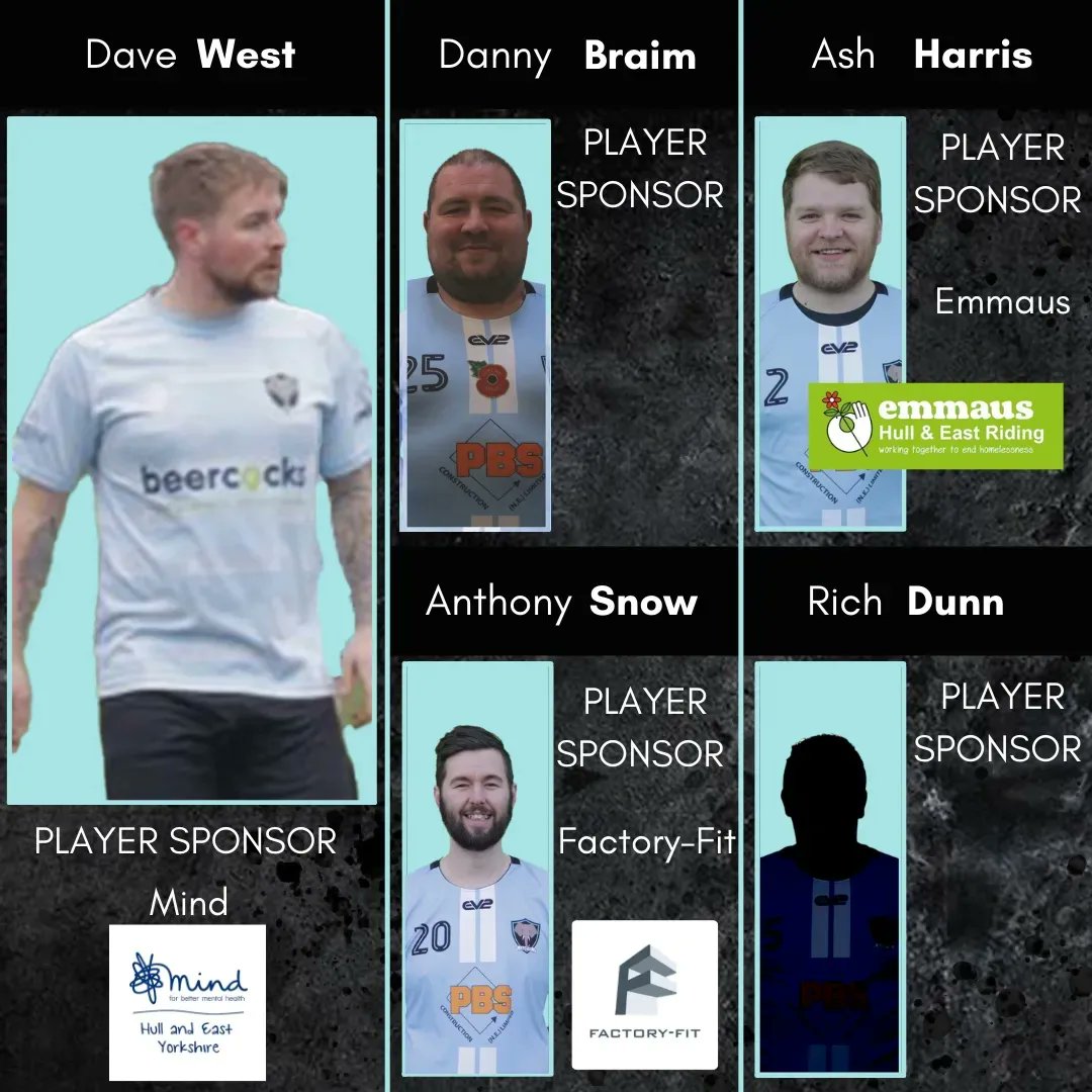 LadsFC_Hull's tweet photo. Our matchday squad for our final @eastridingfa casual league match. We play the NHS who are still in contention for the division title https://t.co/7iCDVXyJ3b