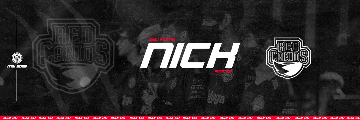 luksdsgn's tweet photo. Acabei de fazer uma bannerzinha para twitter da nossa querida @REDCanids pro MSI! Quem quiser uma só chamar ai, por conta da casa🤩
#GoRED https://t.co/tgmQ90kNYo