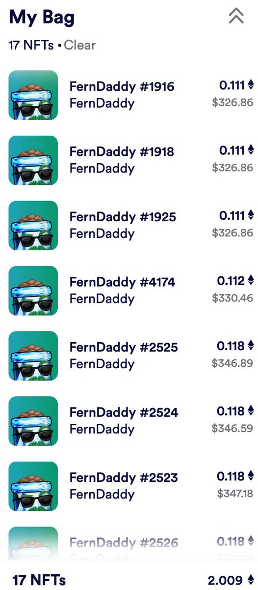 captain6171's tweet photo. I swept @RugRadio, I swept @CCrewNFT, I swept @RTFKTstudios, I swept many others. How could I not sweep my own project??? FernDaddy @GRMI_Studios https://t.co/kswreBHVJv