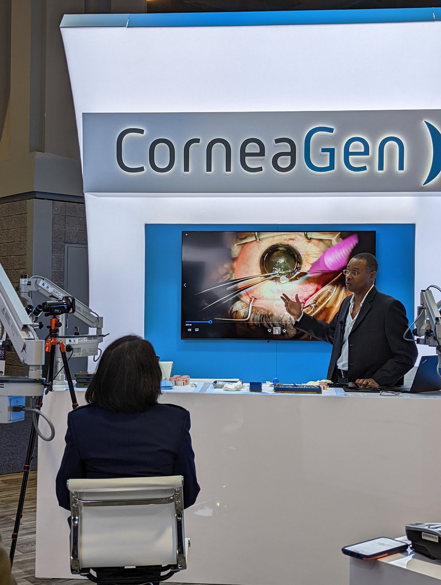 Day Two at the CorneaGen booth! We've had some phenomenal demos by Dr. John Berdahl and Dr. Mark Vital to round out our live program, and as always, our expert Surgical Product Specialists are ready to discuss our lineup of tissue services and products.
#ASCRS2022 #CorneaGen