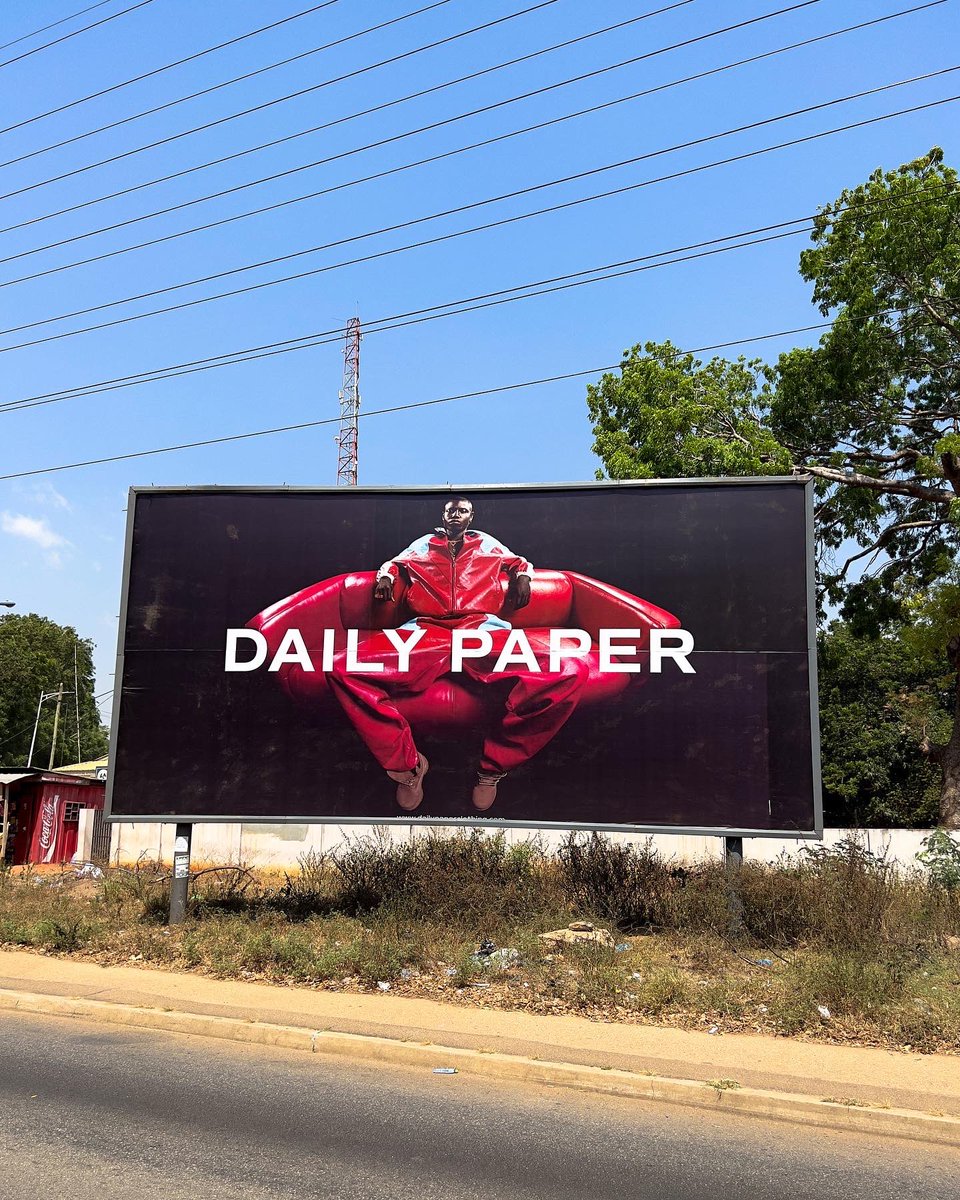 blac__art's tweet photo. Billboards Africa to London, me for Daily Paper ! 🏌🏿☄️ https://t.co/dNEIAMAFnr
