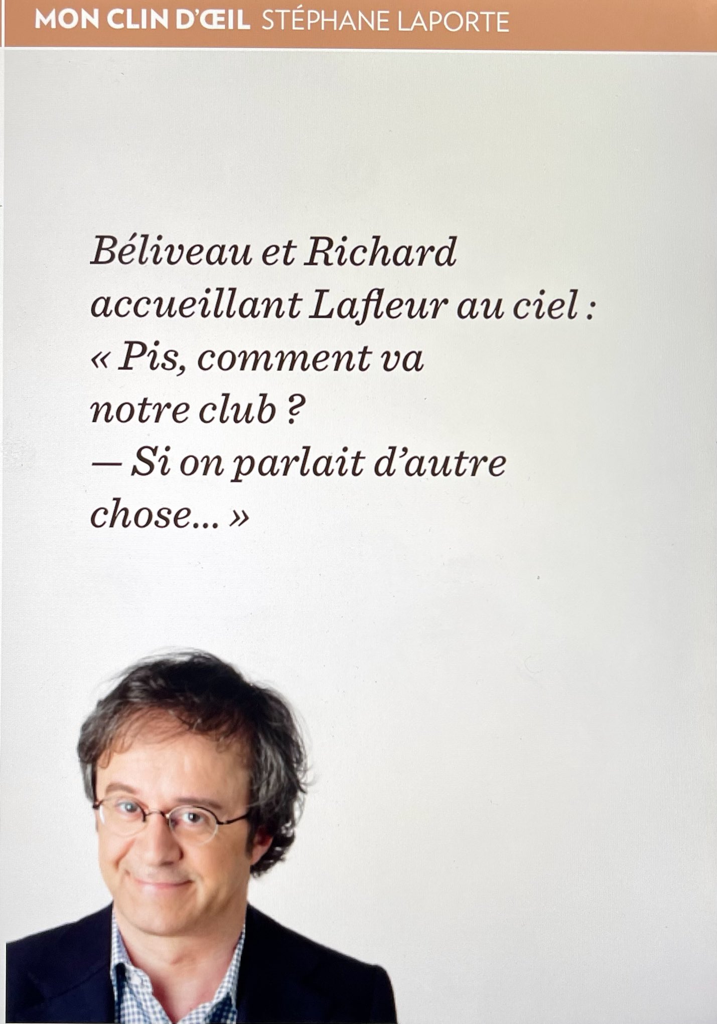 Stéphane Laporte on Twitter