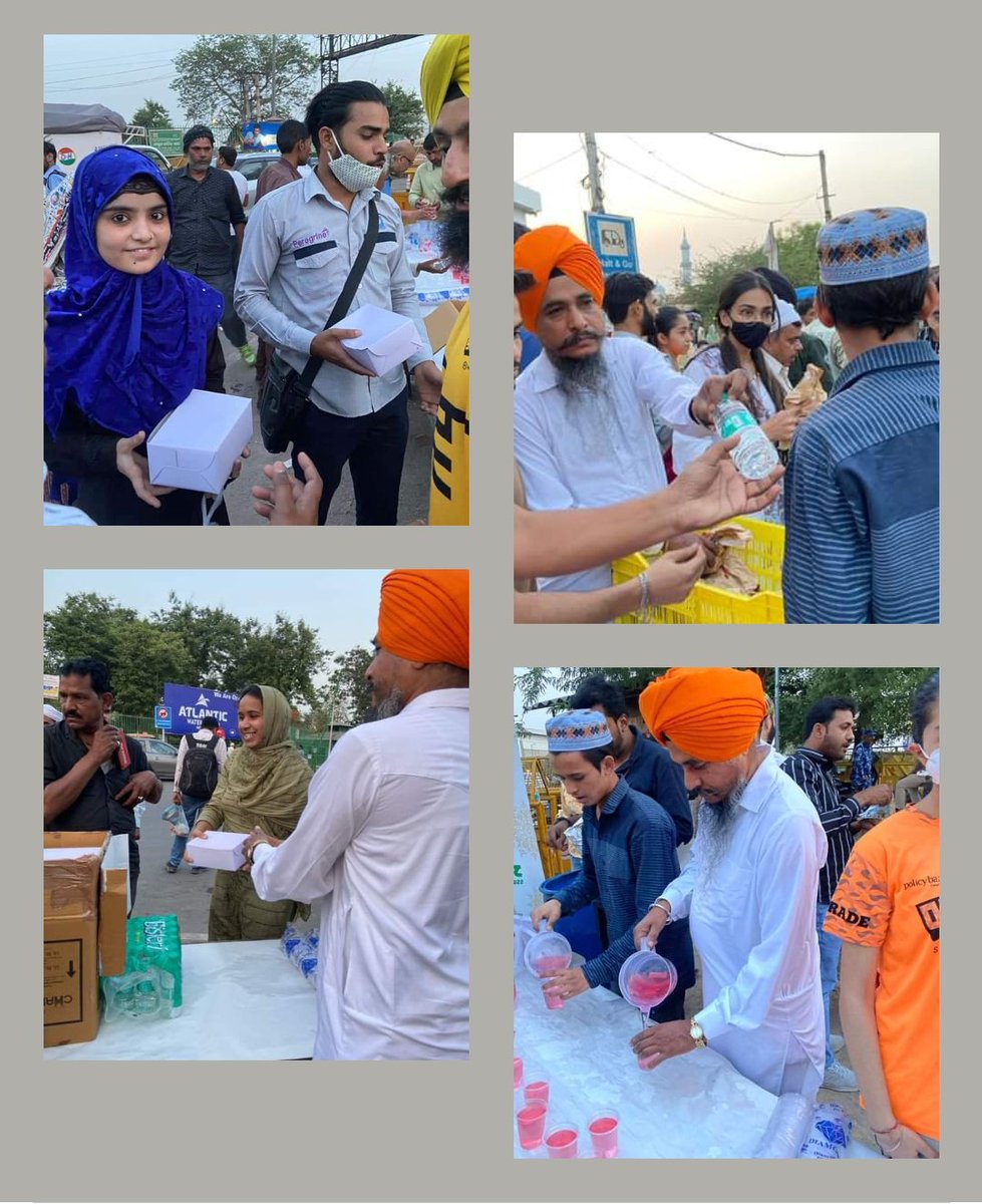 Taking forward Guru NANAK’s message of Equality of all and oneness of humanity, the first Nekikaiftar was organised today and langar as iftar was served to people belonging to the Rohingya community living in Delhi.  

Photos : Gurpreet Wasi
#Ramadan