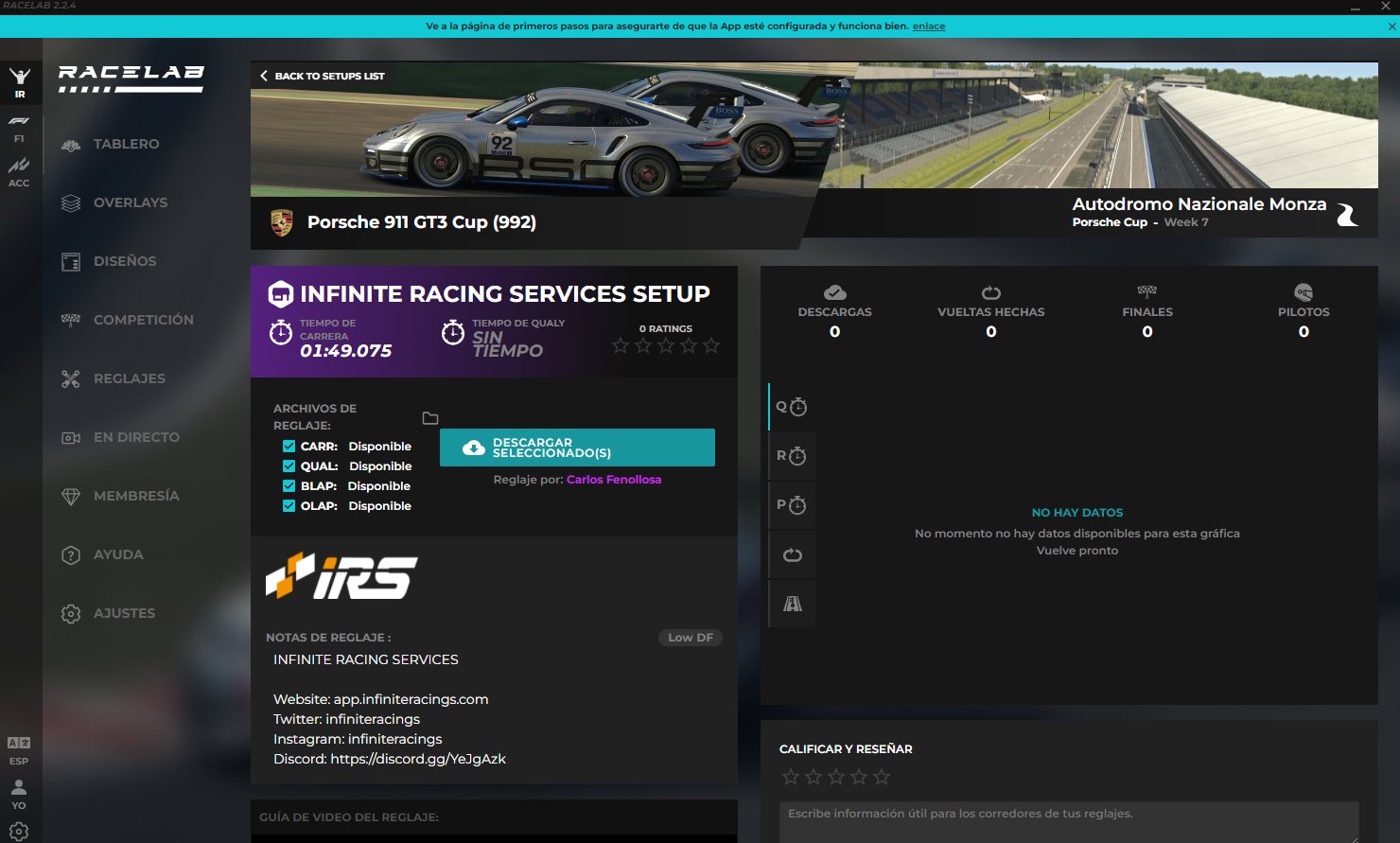 Infinite Racing Services on Twitter: