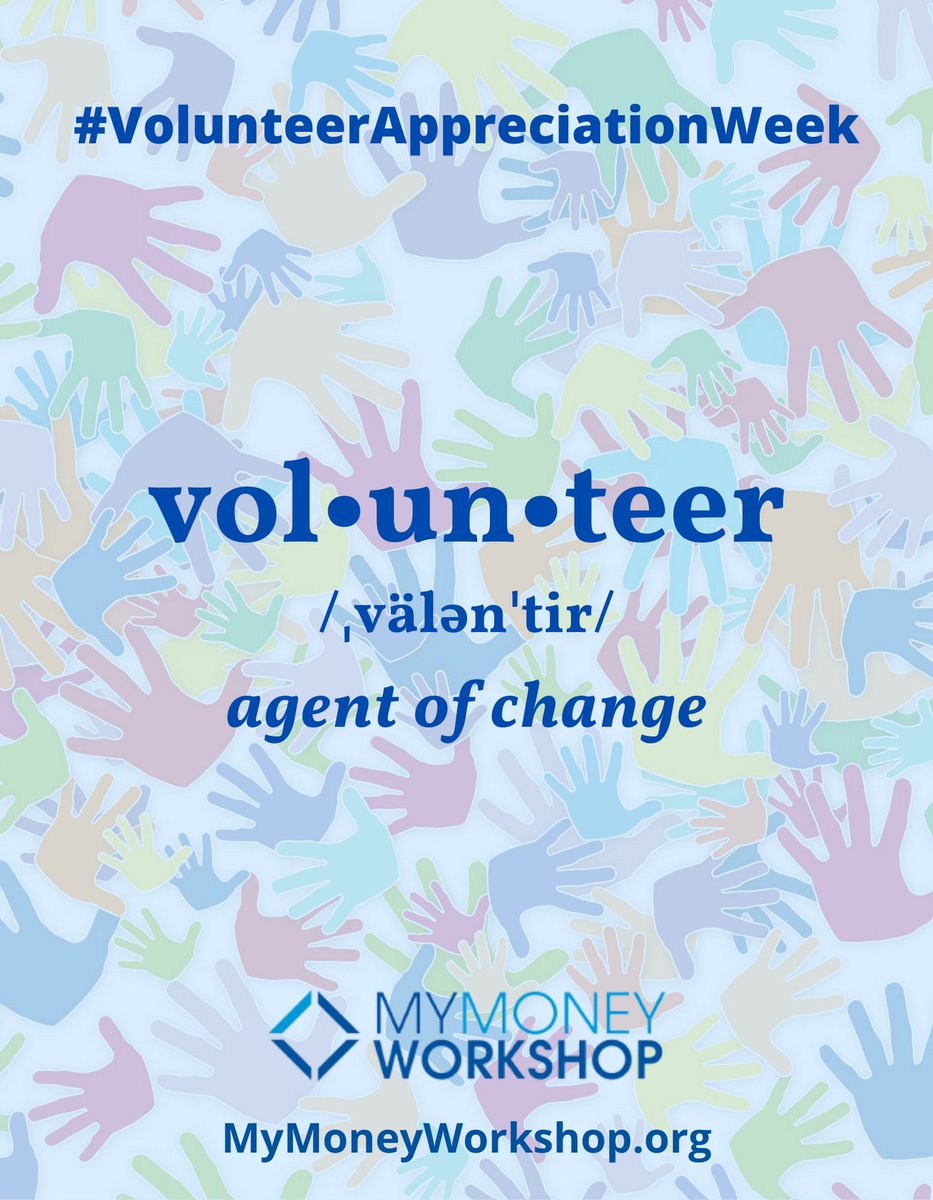 MyMoneyWorkshop's tweet photo. It’s National Volunteer Week &amp; Month! 

THANK YOU to our VOLUNTEERS, our PARTNERS, and our TEAM! 

JOIN US:: 
https://t.co/pxvAgccqre

#volunteerwork #volunteerappreciationweek 
#volunteerappreciationmonth 
#nationalvolunteermonth 
#nationalvolunteerweek https://t.co/zMVR8ucnhR
