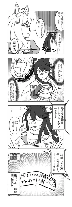荒ぶる姉貴/お姉ちゃんのエール
#ウマ娘 #ビワハヤヒデ #ナリタブライアン 