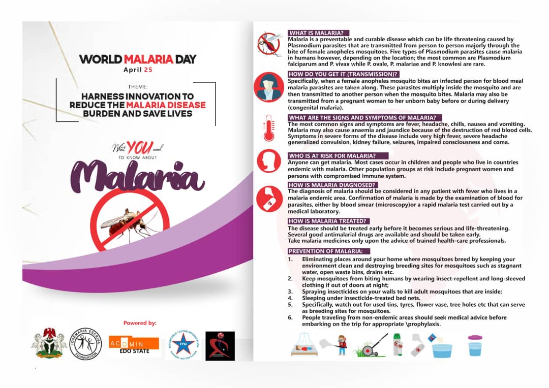 #WorldMalariaDay2022 is here once again. It's not a one man's effort, it's a collective operation. Let us join hands and resources as best as we can to sensitize both the ones that are aware of the dangers of malaria and the population that are still unaware. 
#JosemariaEscriva.