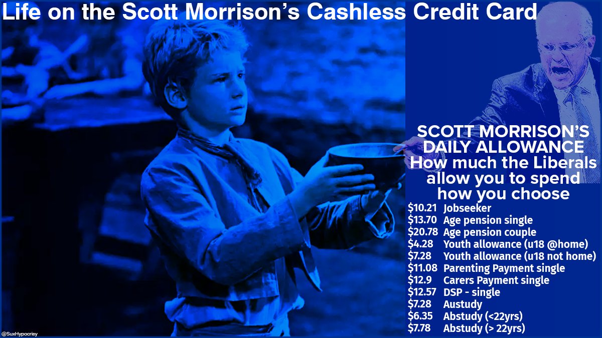 1/ #CashlessDebitCard controls your life, every day you are told you can't be trusted.
The Liberals waste 100's of billions of dollars and take no responsibility.
Vote responsibly, vote #AlboForPM 
#auspol #AusVotes2022