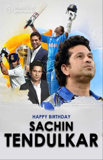 Happy Birthday to you sir\"\"                   \"\"*god of cricket*\"\", sachin tendulkar sir. . 