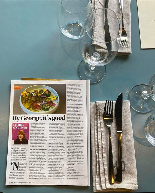 "As expected, the fare was superb." 😍 Delighted to see such a brilliant review for our lil sis Orwell road from <a href="/LucindasIreland/">LUCINDA O’SULLIVAN</a>  in <a href="/TheSundayIndo/">Sunday Independent</a> this morning. 🎉 Well done to all our extended family in Rathgar! 😘