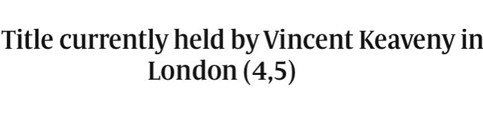 Guess who’s in the Sunday Times general knowledge crossword today?