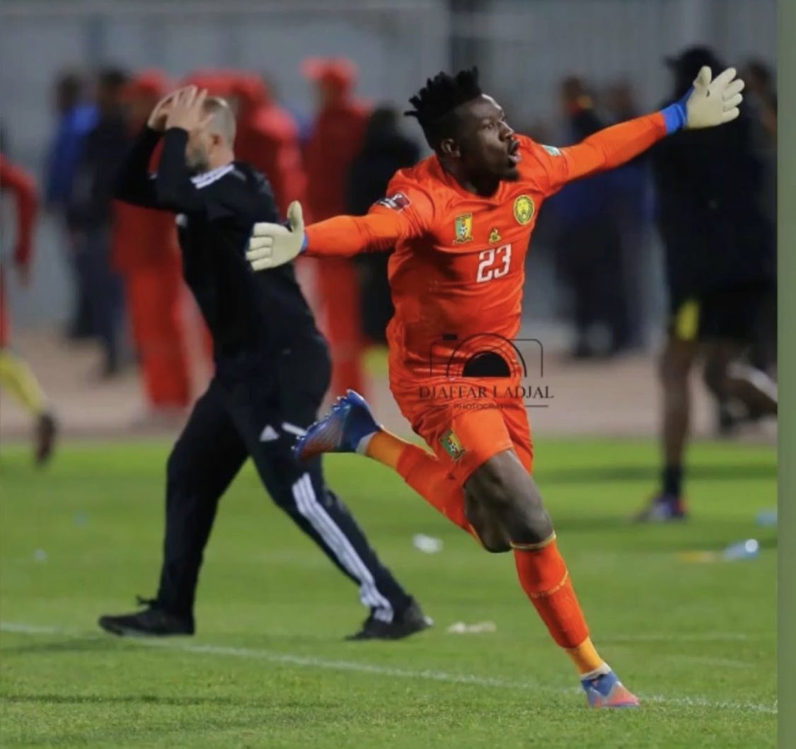 cfootcameroun's tweet photo. 🗣️ Djamel Belmadi : « Durant le match face au Cameroun, il y’a eu deux hommes du match. Le premier c’est Gassama, et le deuxième c’est André Onana. Il a fait énormément d’arrêts. » 

(Via @la_vagueverte) https://t.co/JdXqAMtodF