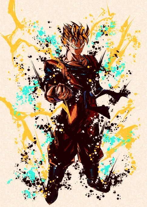 自分の中ではすごいご飯ブーム
#ドラゴンボール
#墨絵 #イラスト 