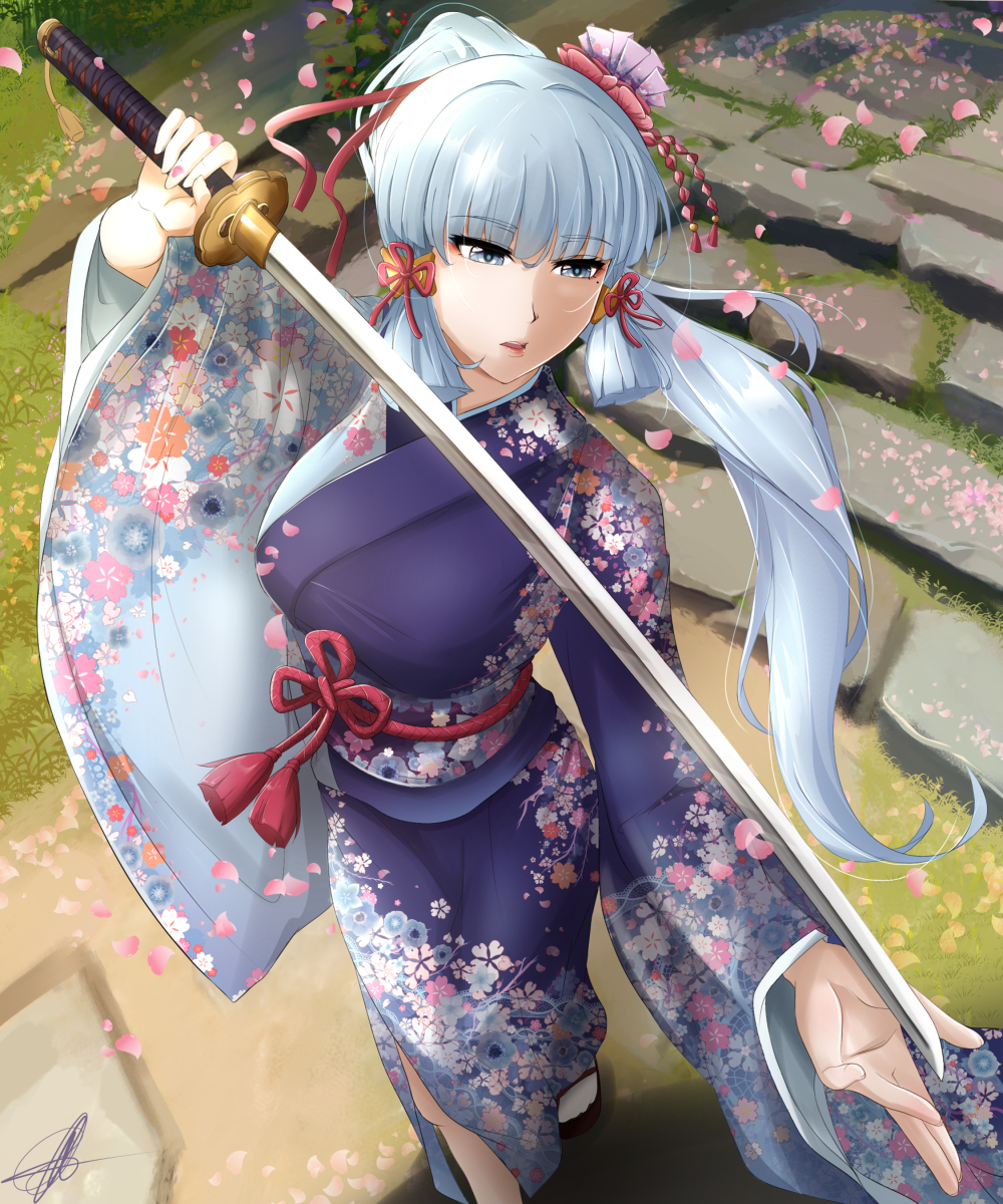 icynugget05's tweet photo. Ayaka Kimono #GenshinImpact #原神 #ayaka #KamisatoAyaka #art_contest https://t.co/coWDKyp5Kp https://t.co/9kR4GLud6g