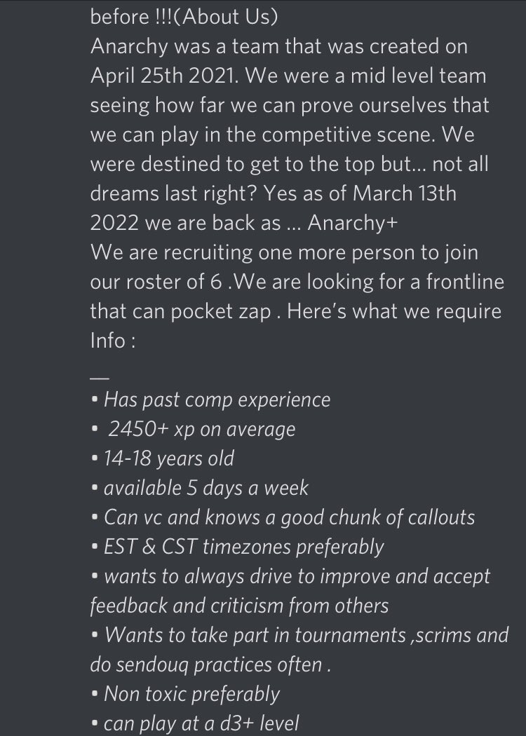 HARP__TM's tweet photo. Tryouts are reopened 
Rt’s appreciated @Spl_Teams 
Dm Tone#1256 on discord if interested. Hope to see you there : ) https://t.co/vk42cYM0BM