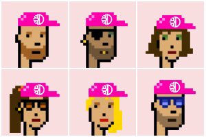 DFI_Punks's tweet image. Here some newly created punks according to customer requests. All new DFI punks now have a larger resolution of the logo.