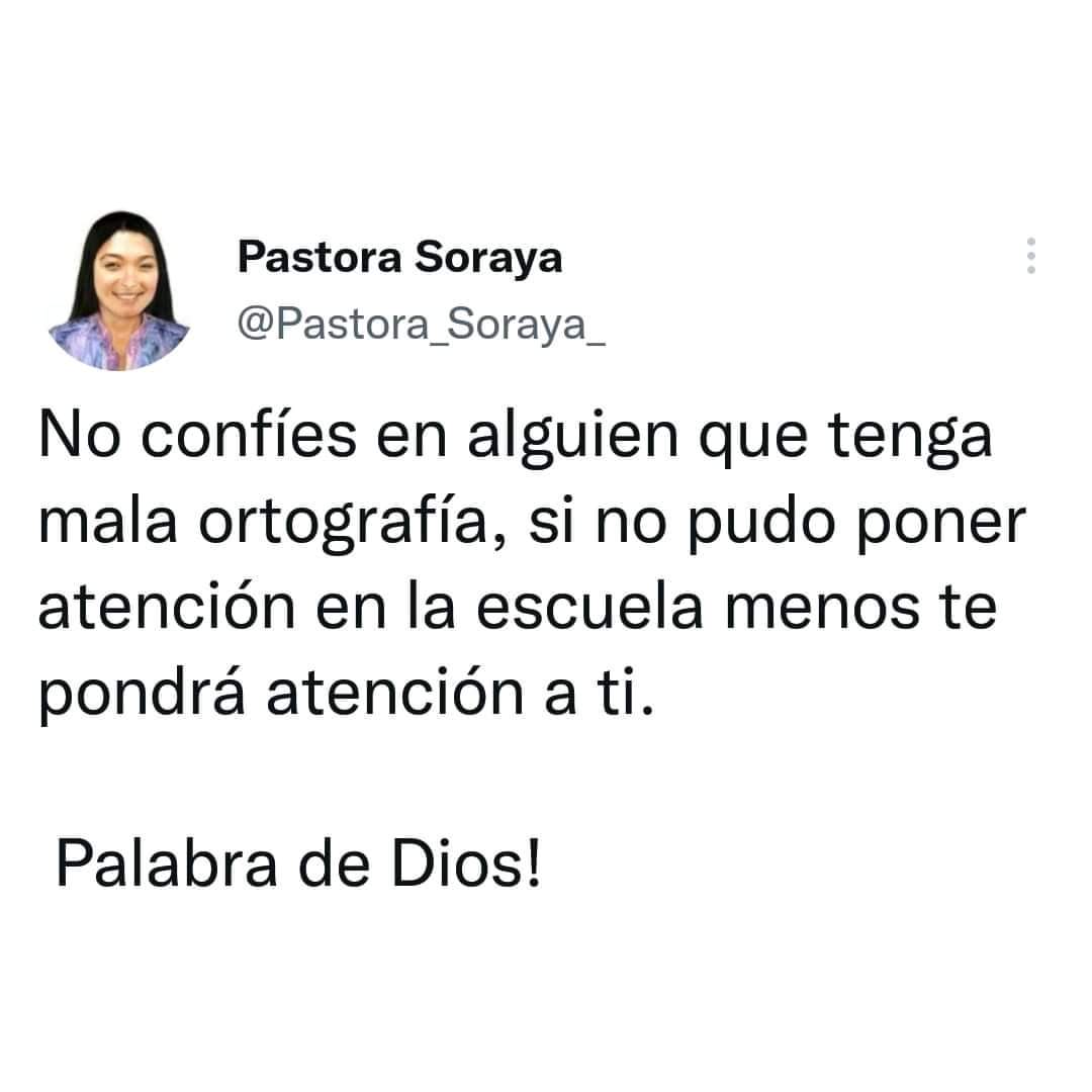 Yo siempre he dicho que mi pastora es muy sabia. 🤭😆