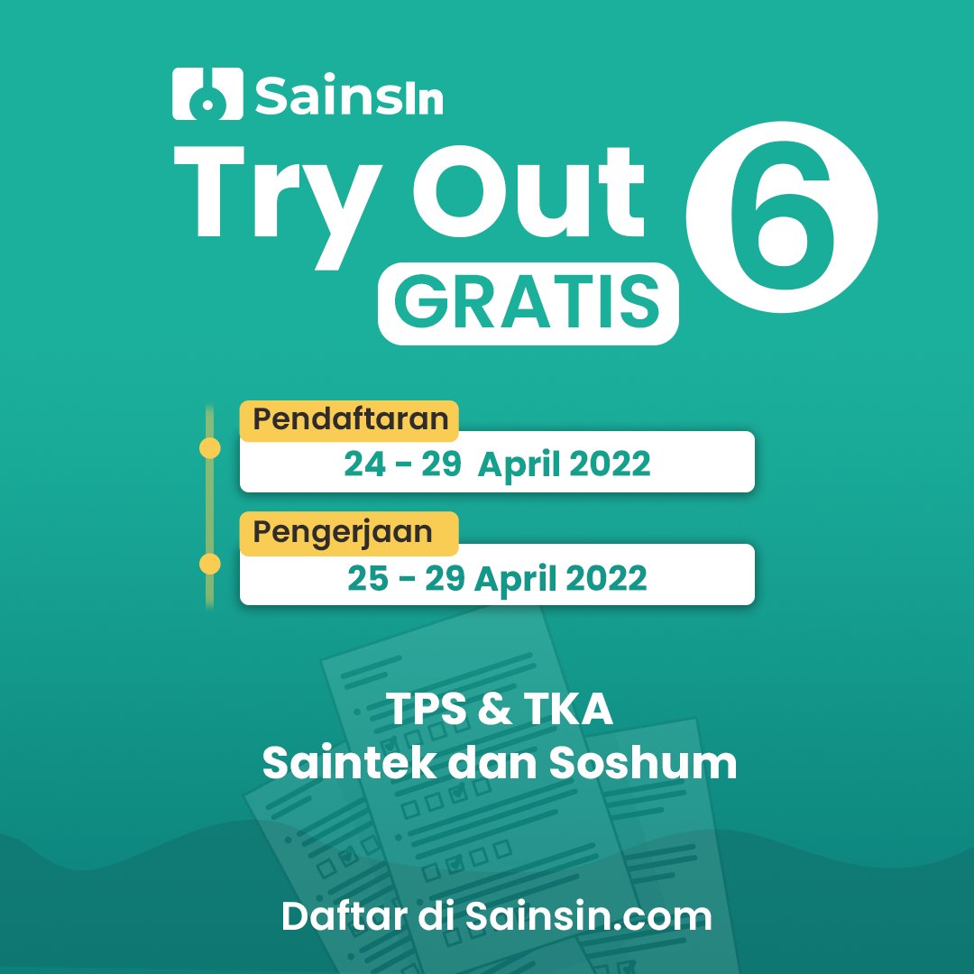 SainsIn - Try Out UTBK tweet media