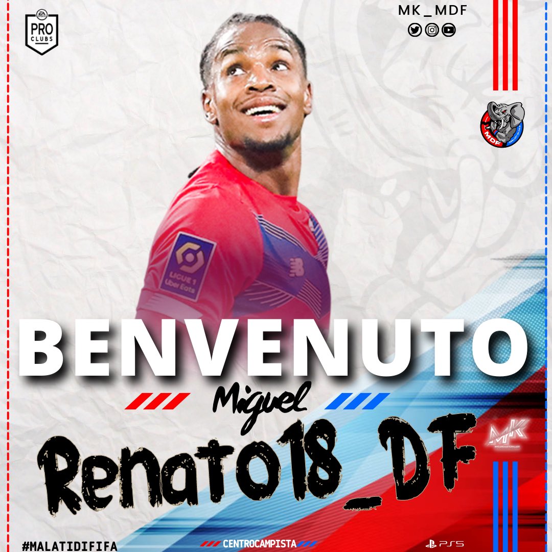 MDFCLUBFC's tweet photo. ๐ด ๐๐๐ก๐ฉ๐๐ก๐จ๐ง๐ ๐ต
@Renato_18x e @Advance_Giamma sono due nuovi players degli MDF!
๐ช๐ป Benvenuti! ๐๐ป๐ฅ๐ฅ
โฅ๏ธ๐ #malatidififa #GoMDF #ForzaMDF #MKgaming #DaiCheLoFacciamo #PlayStation5 #FIFA22 https://t.co/HYGwdS1bXX