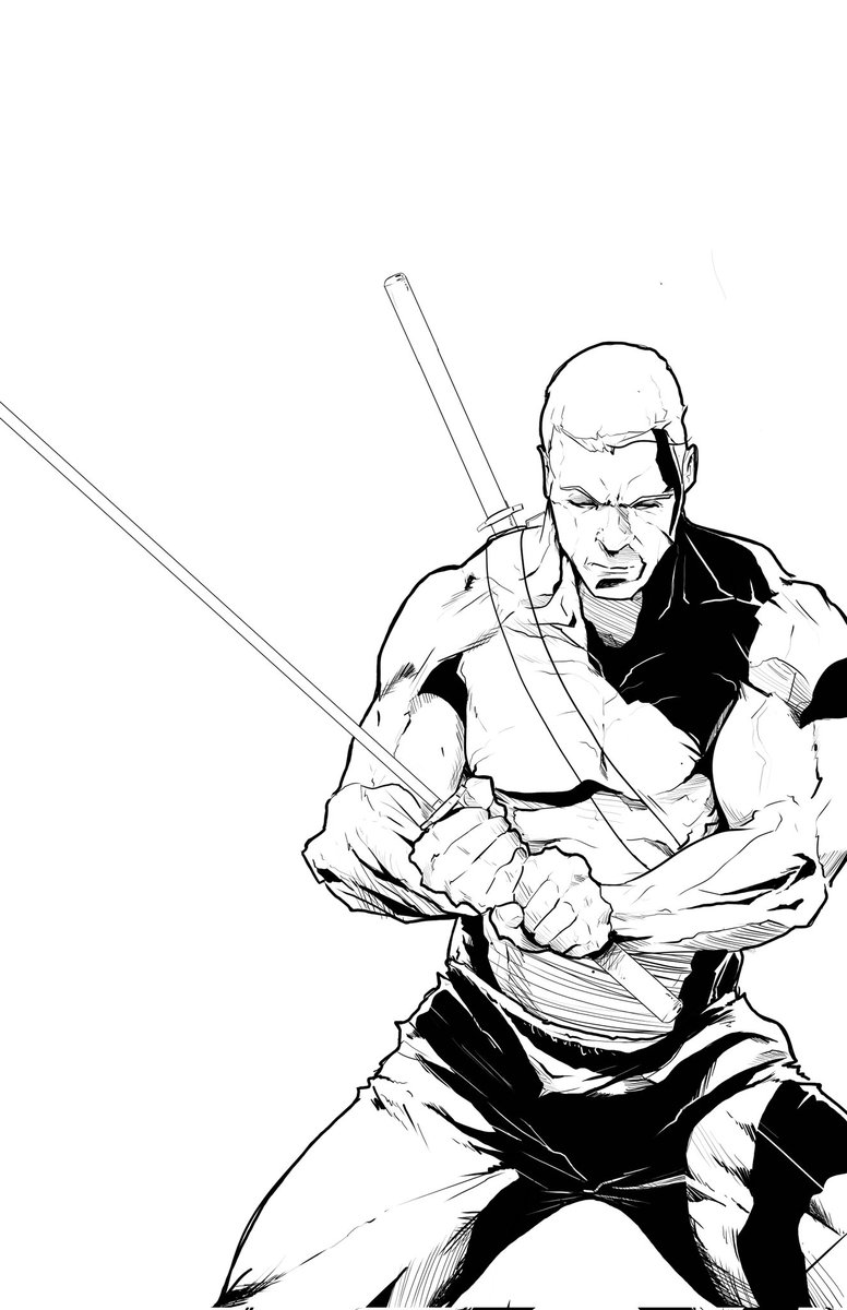 DPCHARLIES34's tweet photo. Anyone else draw random general characters with no character in mind?? Like this unnamed swordsman? I find myself doing this alot.

Any suggestions on who to finish this piece as? #blade #Deathstroke #deadool #taskmaster #Wolverine https://t.co/vEGY5uUj85