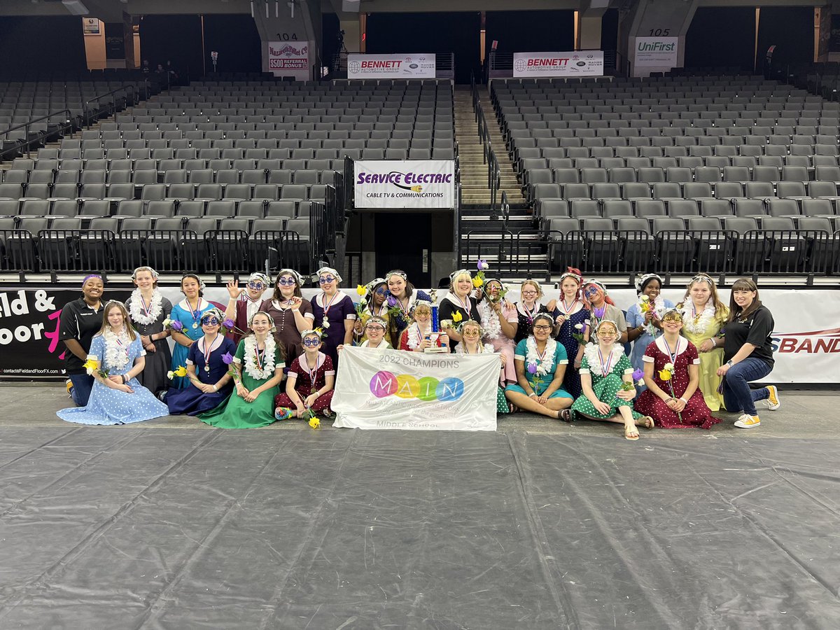 Mr_LCannon's tweet photo. Congratulations to our UMMS Indoor Guard Champions! The team earned FIRST PLACE in the Main Circuit Middle Championships this weekend. So proud of the entire team and coaching staff!  @UpperMorelandSD https://t.co/1s5ReX7u3L