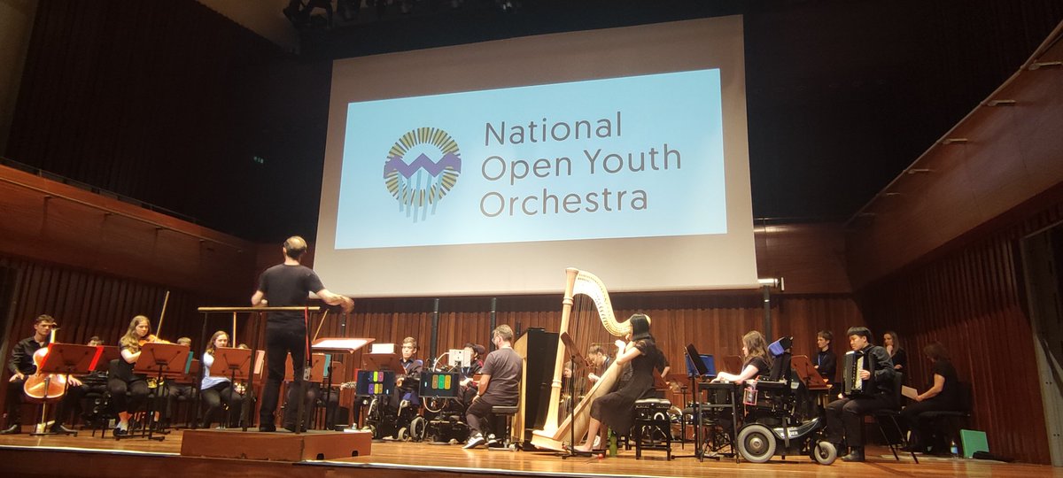 benwaller's tweet photo. @theNOYO are ready for you, at last! It's been a long time coming but the orchestra will be performing FOR THE FIRST TIME today at Milton Court in London. Excitement level is 💯! Can not wait! https://t.co/6V85ZGYE66