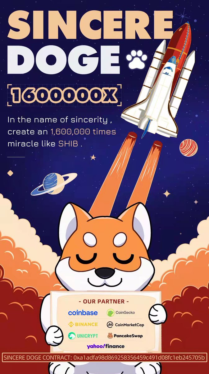 SincereDogeArmy's tweet photo. @BSCGemsAlert #SDOGE https://t.co/136MW5sYXU