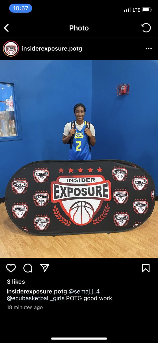 ChobeeGirls's tweet photo. Our 2023 forward @jaspersemaj received player of the game at the @InsiderExposure Apache Memorial Showcase this weekend in North Carolina playing with @ECunitedbball https://t.co/913XatGuFv