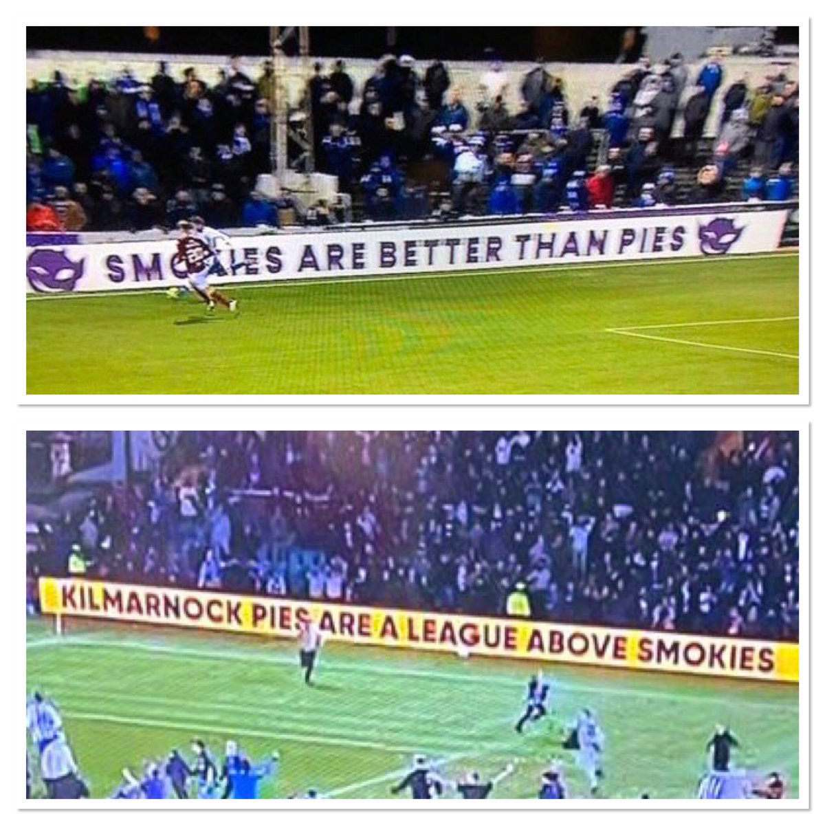 How it started…….How it’s going!! <a href="/KilmarnockFC/">Kilmarnock FC</a> <a href="/ArbroathFC/">Arbroath FC</a>        🥧🏆😝 #cinchedit <a href="/KilmarnockPie/">Kilmarnock Pie</a>