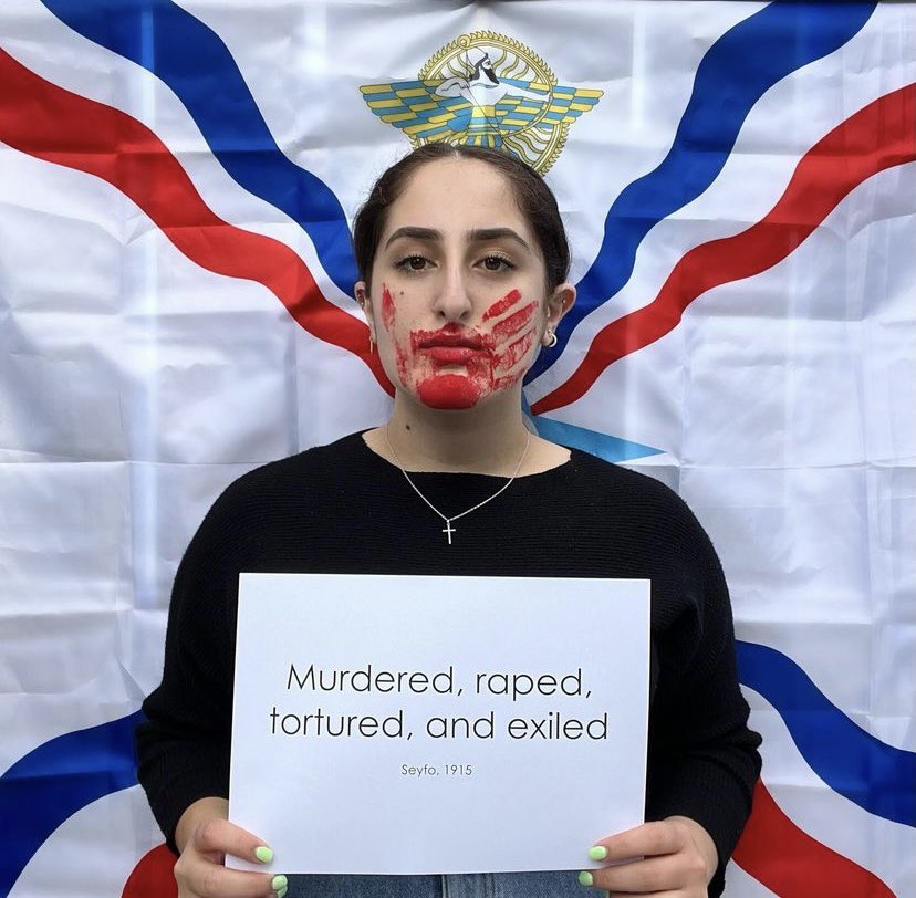 SophiaArmen's tweet image. Today on #AssyrianGenocide #ArmenianGenocide day I want to uplift these powerful statements by Assyrian youth of Wellington, New Zealand as they commemorate the genocide, referred to as Seyfo.

We are still here.❤️💔✊🏽 We as people of conscience around the world are with you