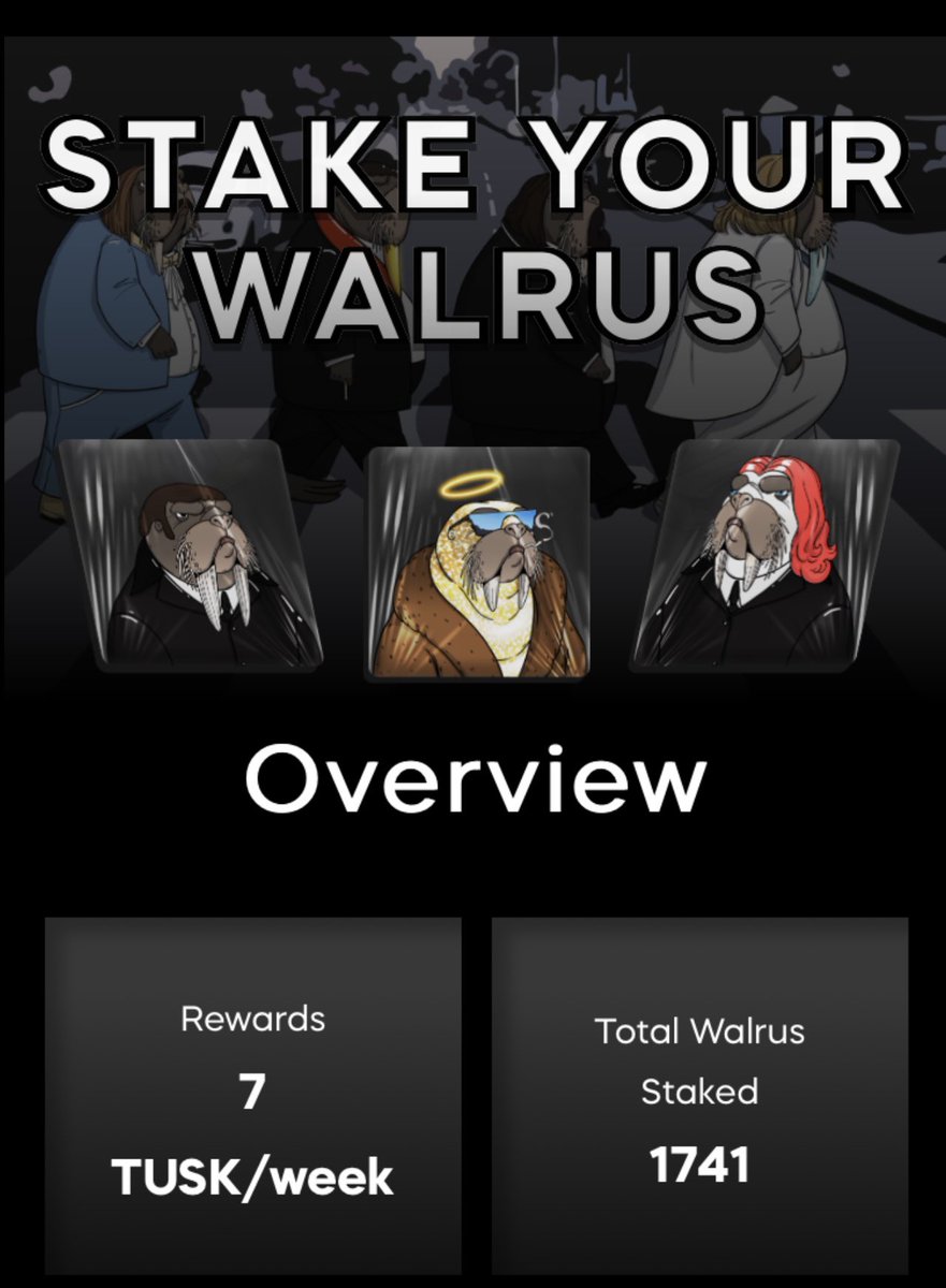 slackwackdigi's tweet photo. Increase of 75 staked walruses in just two days.  🤔🚀🌙
@WATwalrus #aurf #aurf #SolanaNFTs https://t.co/FSEAZx5qdb