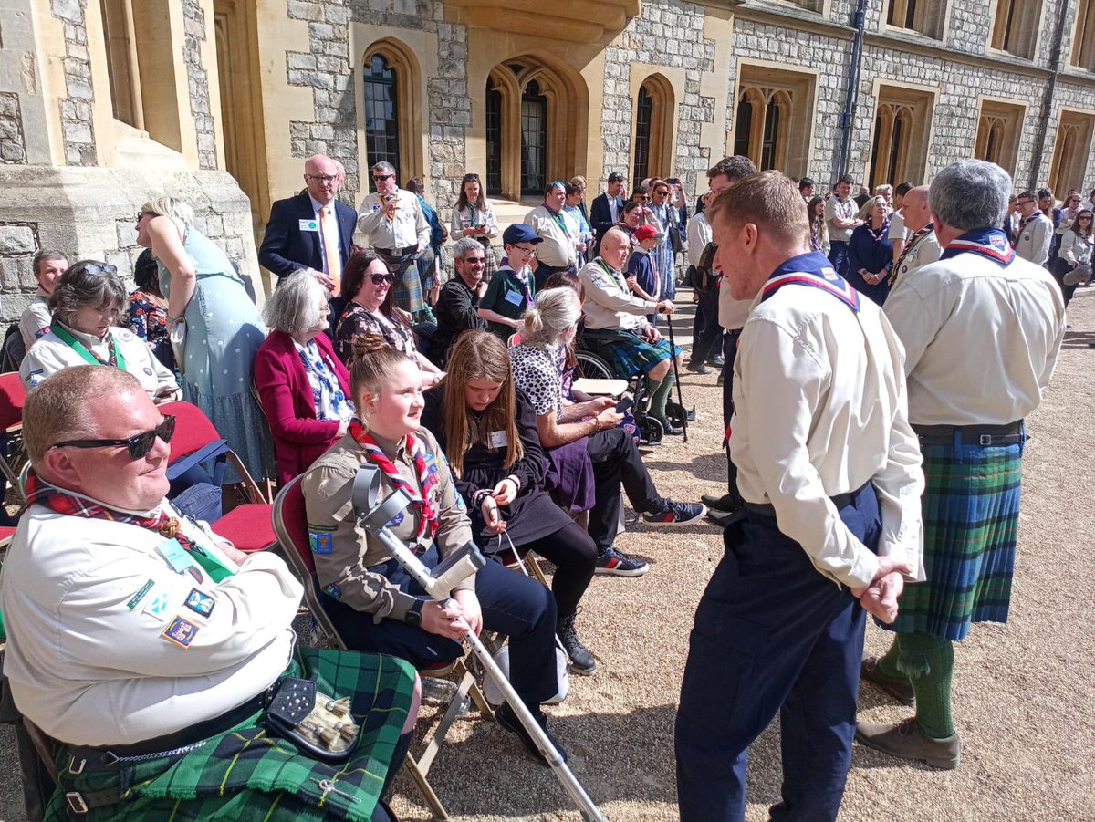 Great to see Scarlett with <a href="/astro_timpeake/">Tim Peake</a> at #Windsor Scarlett received the Cornwell Award earlier this year - She has been an inspirational role model to her peers, providing support and mentoring to other young people facing challenging illness 👏🏅