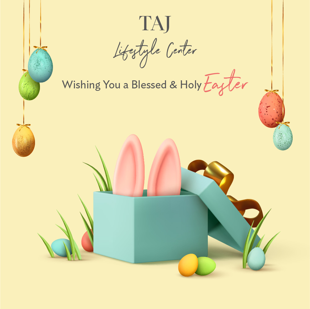 Wishing you all a marvelous Easter with your loved ones 🐣🐰#فصح_مجيد #tajlifestylecenter #amman #jordan #EasterSunday #EasterBunny  كل عام وأنتم بخير