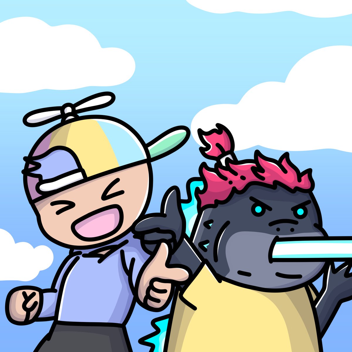 🦖ChubbyJiras x Happy Heads😁

To celebrate this collaboration 🎉we're giving away:

3 x ChubbyJiras Chubby List

To enter:
 1⃣Follow 
<a href="/ChubbyJiras/">Chubby Little Jiras</a>
 &amp; 
<a href="/HappyHeadsNFTs/">Happy Heads</a>
 2⃣❤️&amp; RT
 3⃣ Tag 3 friends!

 ⏳48hrs